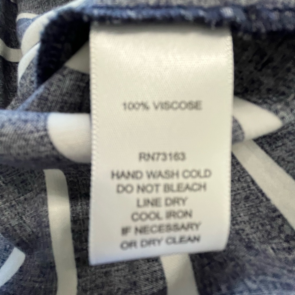 Cupio Navy and White Striped Button-Front Shirt - Picture 5 of 10